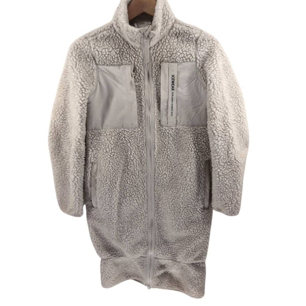 Icewear Hergilsey Long Sherpa Wool Coat S Small